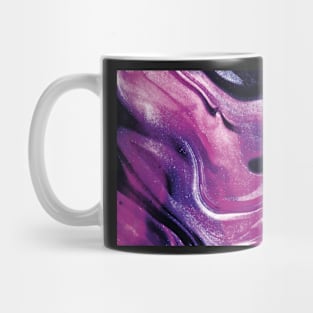 Texture purple marbled paint Mug